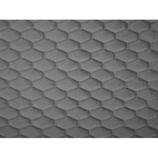 Cama Veludo BAYONNE 180 x 200 cm Cinzento claro