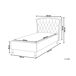 Beliani Cama Piel sintética METZ 126x217 Beliani Cama Piel sintética METZ 126x217 Gris Claro