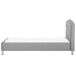Beliani Cama Piel sintética METZ 126x217 Beliani Cama Piel sintética METZ 126x217 Gris Claro