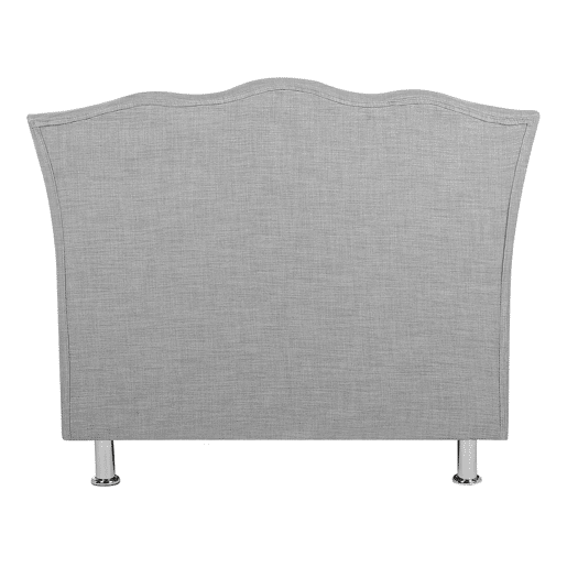 Cama Tecido METZ 90 x 200 cm Cinzento claro