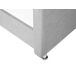 Beliani Cama Piel sintética METZ 126x217 Beliani Cama Piel sintética METZ 126x217 Gris Claro