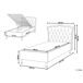 Beliani Cama con almacenaje Piel sintética METZ 126x217 Beliani Cama con almacenaje Piel sintética METZ 126x217 Blanco