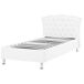 Beliani Cama con almacenaje Piel sintética METZ 126x217 Beliani Cama con almacenaje Piel sintética METZ 126x217 Blanco