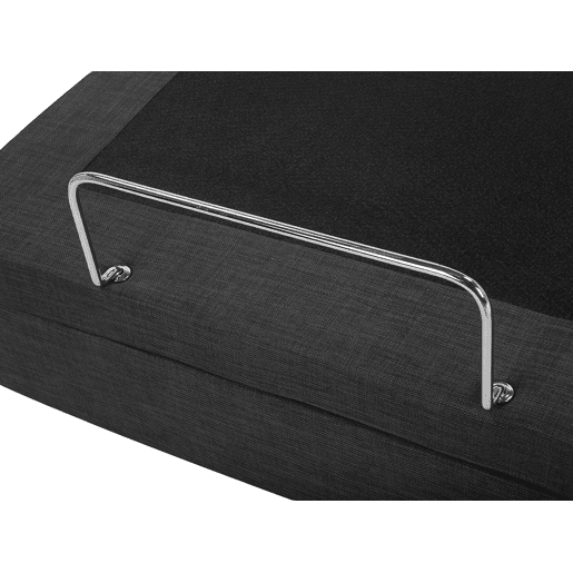 Cama ajustável Tecido DUKE 80 x 200 cm Cinzento escuro