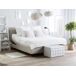 Beliani Cama ajustable Poliéster DUKE 181x216 Beliani Cama ajustable Poliéster DUKE 181x216 Beige
