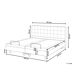 Beliani Cama ajustable Poliéster DUKE 181x216 Beliani Cama ajustable Poliéster DUKE 181x216 Beige