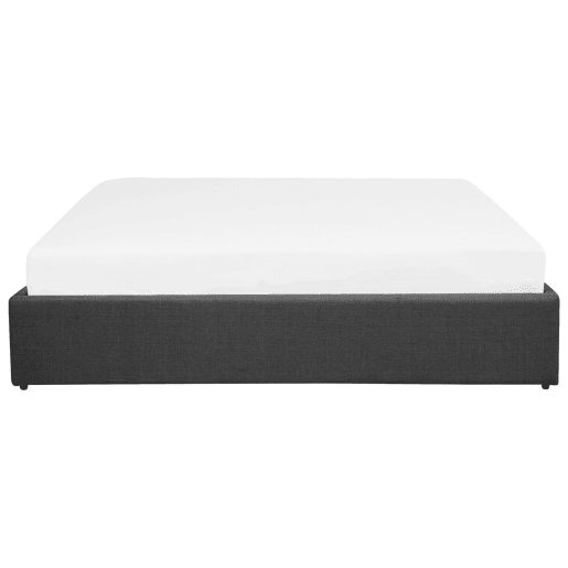 Cama baú sem cabeceira Tecido DINAN 180 x 200 cm Cinzento escuro