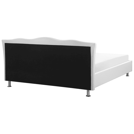 Cama Pele sintética METZ 180 x 200 cm Branco