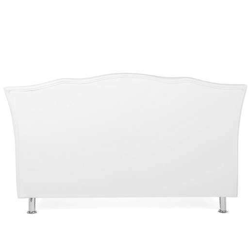 Cama baú Pele sintética METZ 140 x 200 cm Branco