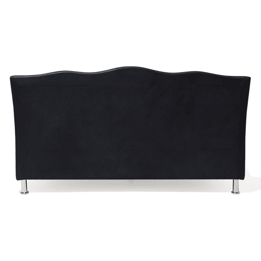 Cama Pele sintética METZ 140 x 200 cm Preto