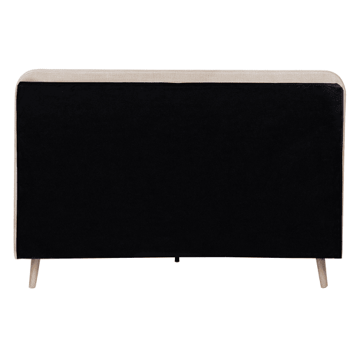 Cama Tecido RENNES 140 x 200 cm Creme claro