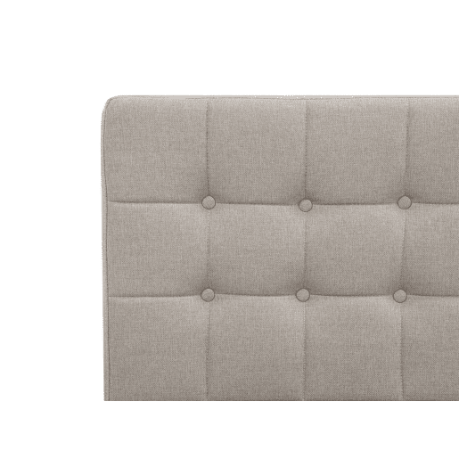 Cama ajustável Tecido DUKE 160 x 200 cm Creme