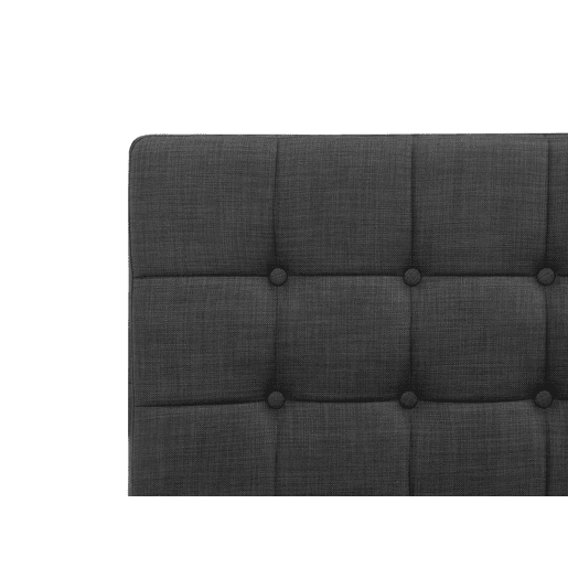 Cama ajustável Tecido DUKE 160 x 200 cm Cinzento escuro