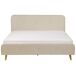 Beliani Cama Lino sintético RENNES Beliani Cama Lino sintético RENNES Beige