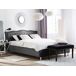 Beliani Cama Terciopelo METZ 209x215 Beliani Cama Terciopelo METZ 209x215 Gris Oscuro