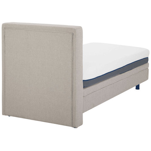 Cama ajustável Tecido DUKE 80 x 200 cm Creme