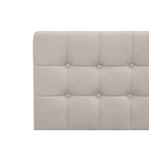 Cama ajustável Tecido DUKE 80 x 200 cm Creme