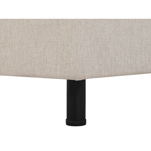 Cama ajustável Tecido DUKE 80 x 200 cm Creme