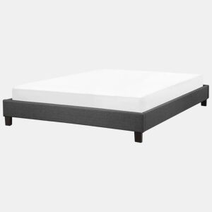 Cama sem cabeceira Tecido ROANNE 180 x 200 cm Cinzento