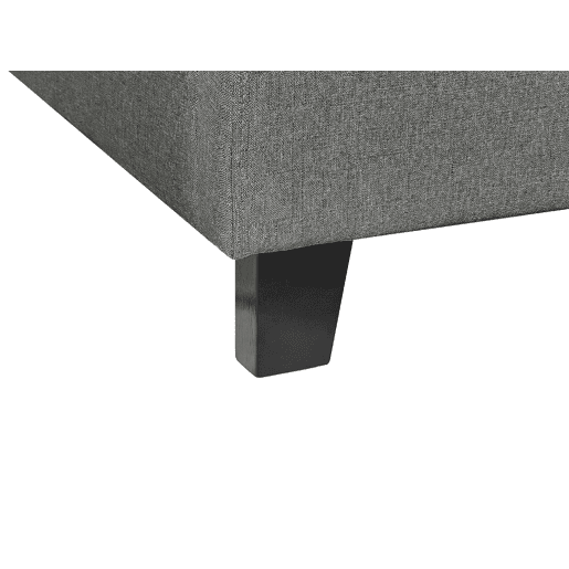Cama sem cabeceira Tecido ROANNE 180 x 200 cm Cinzento