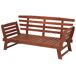 Beliani Banco Madera de eucalipto PORTICI 210x66 Beliani Banco Madera de eucalipto PORTICI 210x66 Gris Oscuro