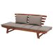Beliani Banco Madera de eucalipto PORTICI 210x66 Beliani Banco Madera de eucalipto PORTICI 210x66 Gris Oscuro