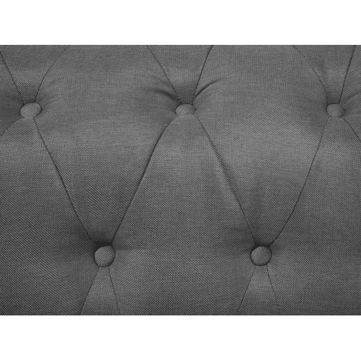Sofá CHESTERFIELD Tecido Cinzento claro 3 lugares