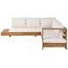 Beliani Conjunto de jardín Madera de acacia con certificado FSC® MARETTIMO Beliani Conjunto de jardín Madera de acacia con certificado FSC® MARETTIMO Blanco/ Beige