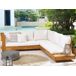 Beliani Conjunto de jardín Madera de acacia con certificado FSC® MARETTIMO Beliani Conjunto de jardín Madera de acacia con certificado FSC® MARETTIMO Blanco/ Beige