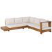 Beliani Conjunto de jardín Madera de acacia con certificado FSC® MARETTIMO Beliani Conjunto de jardín Madera de acacia con certificado FSC® MARETTIMO Blanco/ Beige