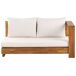 Beliani Conjunto de jardín Madera de acacia con certificado FSC® MARETTIMO Beliani Conjunto de jardín Madera de acacia con certificado FSC® MARETTIMO Blanco/ Beige