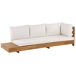Beliani Conjunto de jardín Madera de acacia con certificado FSC® MARETTIMO Beliani Conjunto de jardín Madera de acacia con certificado FSC® MARETTIMO Blanco/ Beige