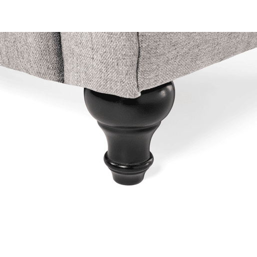 Sofá CHESTERFIELD Tecido Cinzento claro 3 lugares Sofá CHESTERFIELD Tecido Cinzento claro 3 lugares