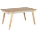 Beliani Mesa de comedor PHOLA Beliani Mesa de comedor PHOLA Marrón Claro