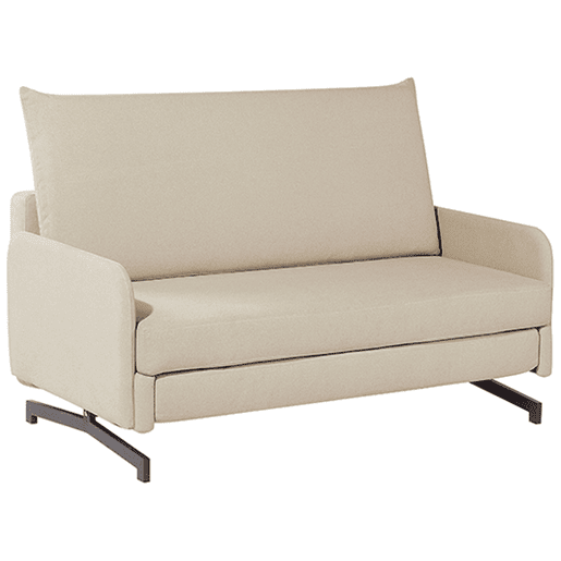 Sofá-cama BELFAST Tecido Creme 2 lugares Sofá-cama BELFAST Tecido Creme 2 lugares