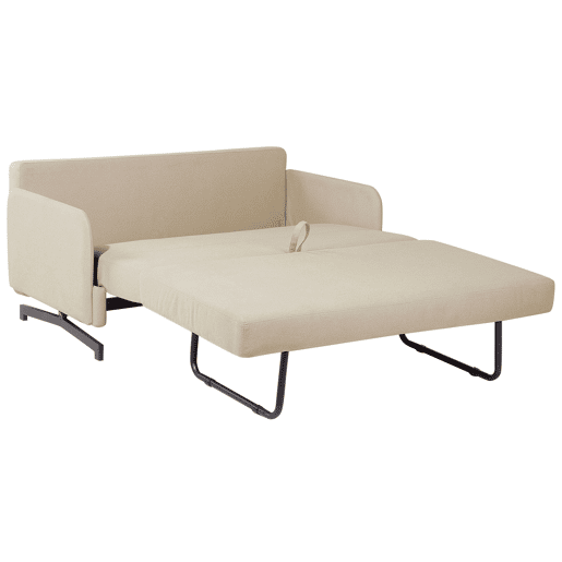 Sofá-cama BELFAST Tecido Creme 2 lugares Sofá-cama BELFAST Tecido Creme 2 lugares