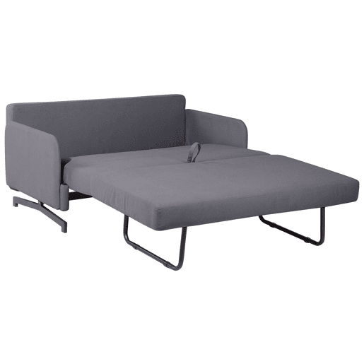 Sofá-cama BELFAST Tecido Cinzento 2 lugares