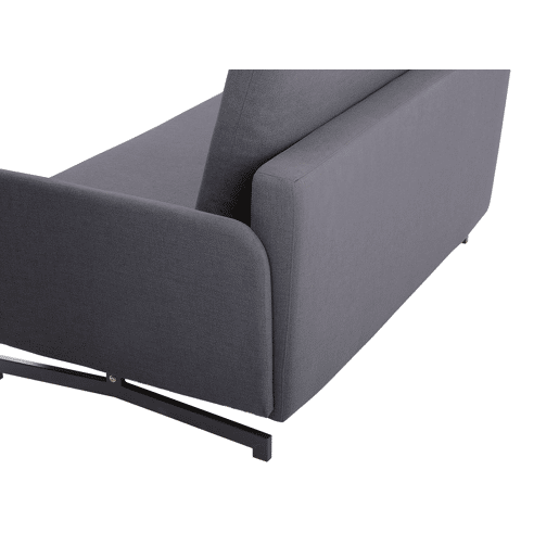 Sofá-cama BELFAST Tecido Cinzento 2 lugares