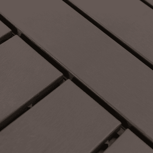 Outsunny Conjunto de 9 Estrados 30x30cm com Área de 0.81 m² para Exterior e Interior Estrados com Sistema Click com Superfície Antiderrapante para Balcão Terraço Jardim Marrom