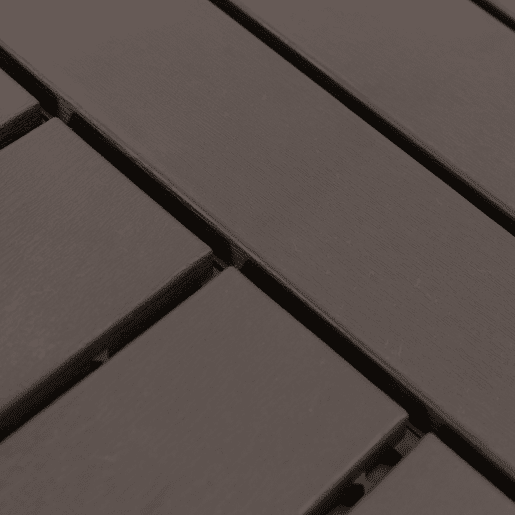 Outsunny Conjunto de 9 Estrados 30x30cm com Área de 0.81 m² para Exterior e Interior Estrados com Sistema Click com Superfície Antiderrapante para Balcão Terraço Jardim Marrom