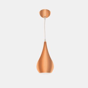 pendente de metal cor de cobre série gaio 16cm