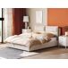Beliani Cama con almacenaje Terciopelo BATILLY Beliani Cama con almacenaje Terciopelo BATILLY Beige
