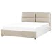 Beliani Cama con almacenaje Terciopelo BATILLY Beliani Cama con almacenaje Terciopelo BATILLY Beige
