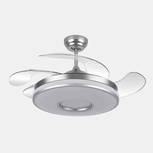 ventilador de tecto em metal cromado série dani 108cm