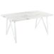 Beliani Mesa de comedor GRIEGER Beliani Mesa de comedor GRIEGER Blanco