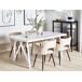 Beliani Mesa de comedor GRIEGER Beliani Mesa de comedor GRIEGER Blanco