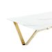 Beliani Mesa de comedor ATTICA Beliani Mesa de comedor ATTICA Blanco/ Beige