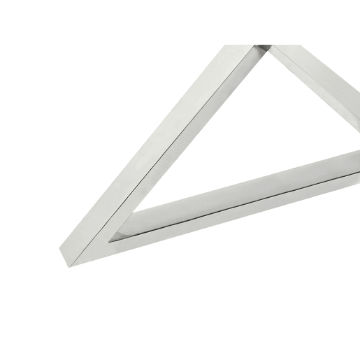 Mesa de jantar BOSCO Prateado 105 cm 105 cm Vidro de segurança (temperado)
