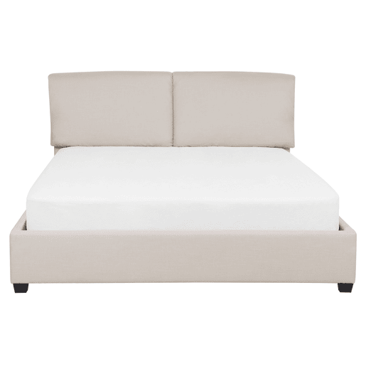 Cama de água Tecido BELFORT 160 x 200 cm Creme claro