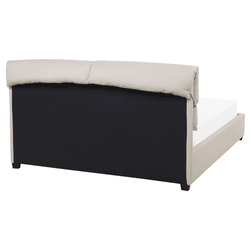 Cama de água Tecido BELFORT 160 x 200 cm Creme claro